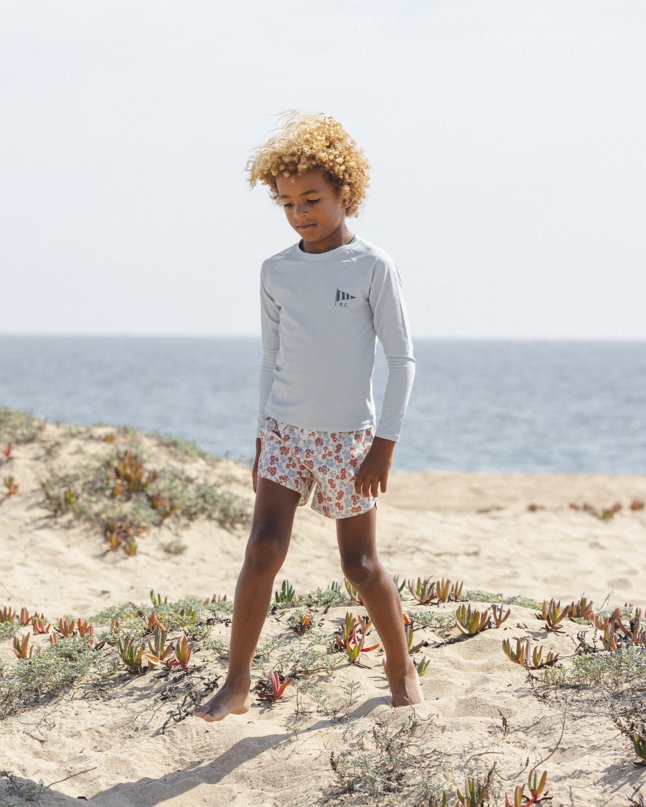 Americana Floral Swim Trunk
