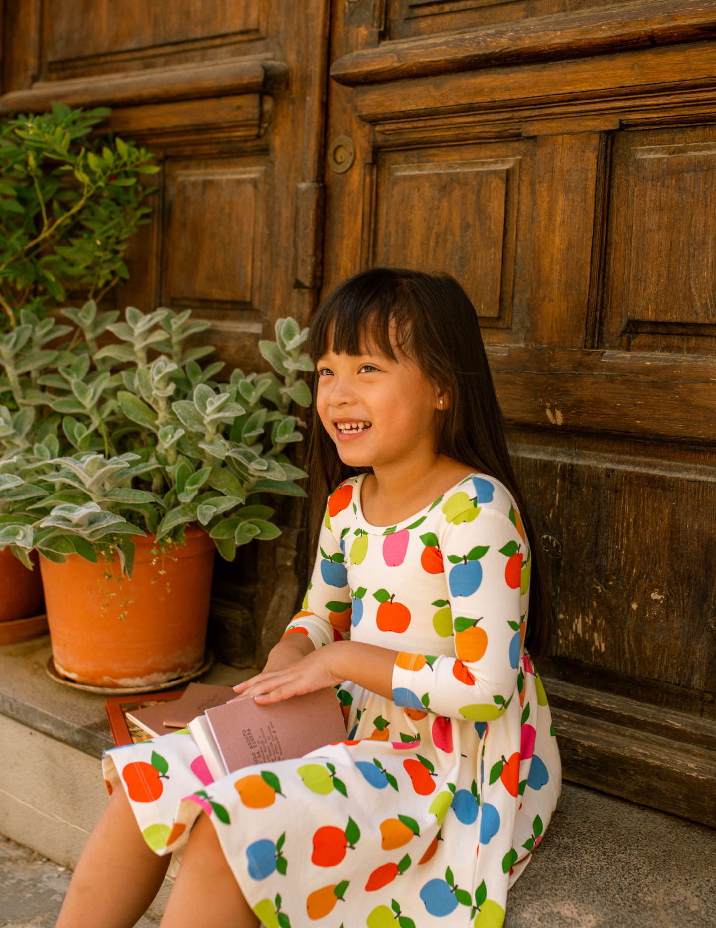 Twirl Dress in Apples