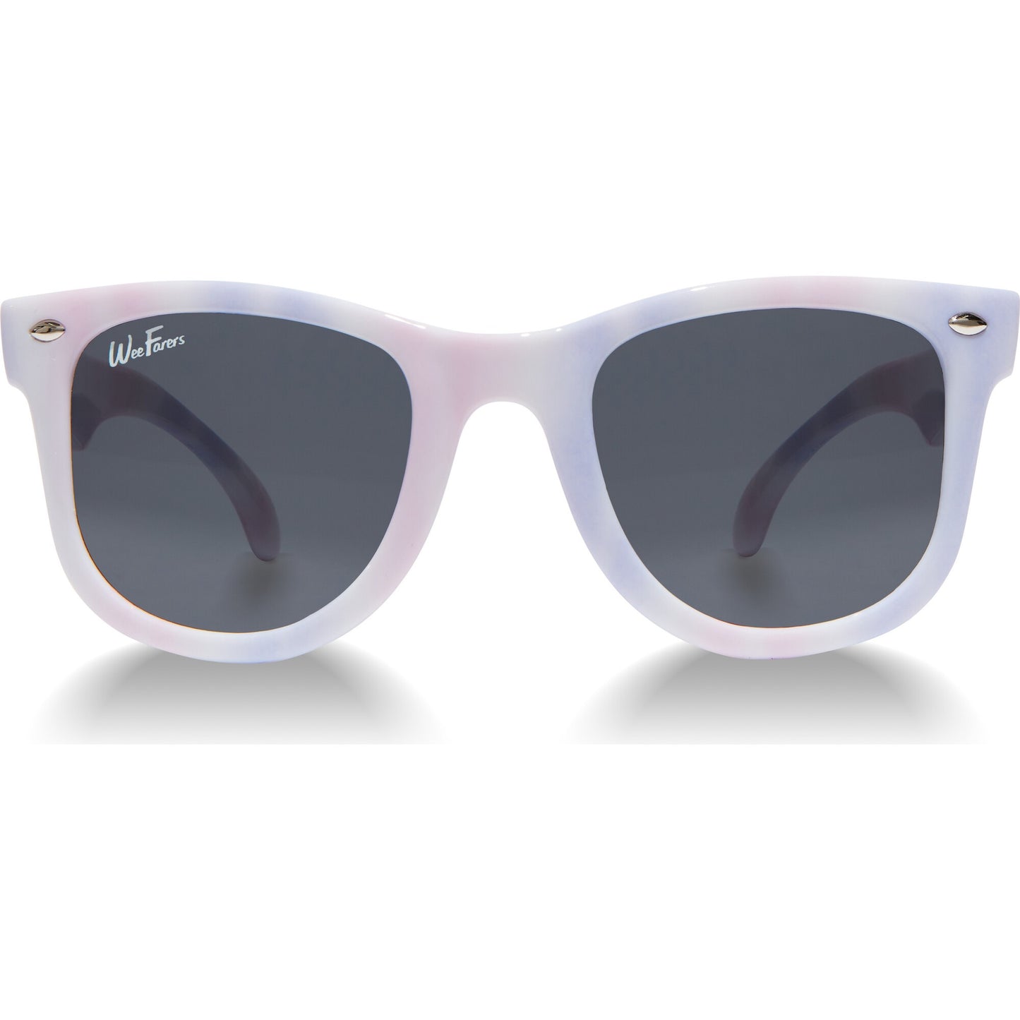 Tie Dye Pink-Purple Polarized Sunglasses With Gray Lenses