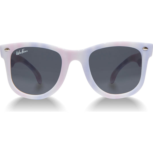 Tie Dye Pink-Purple Polarized Sunglasses With Gray Lenses