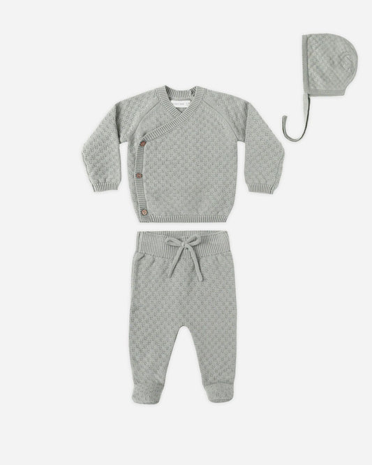 Knit Wrap Top & Pant Set