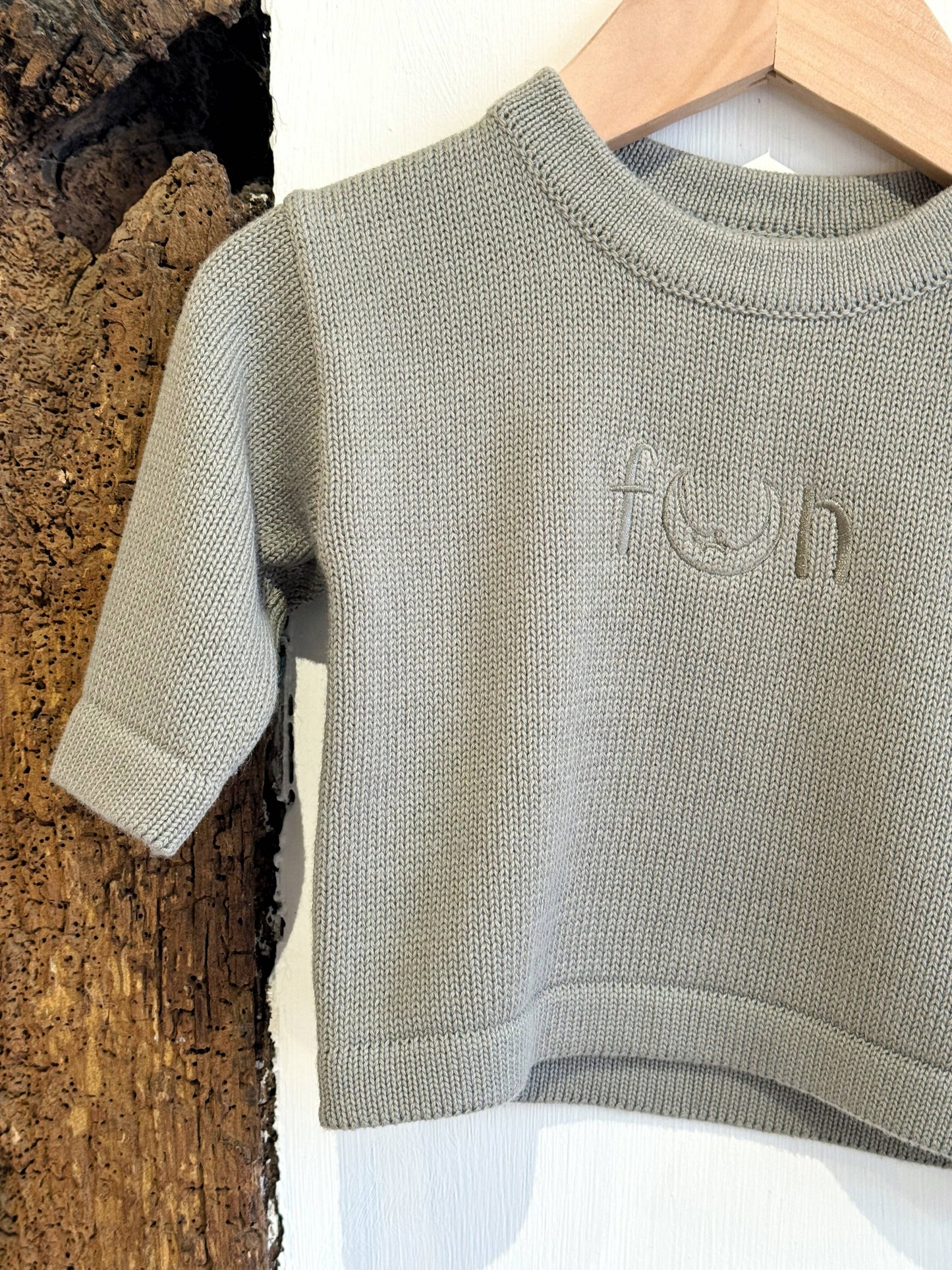 Motto Cotton Baby Jumper Sweater