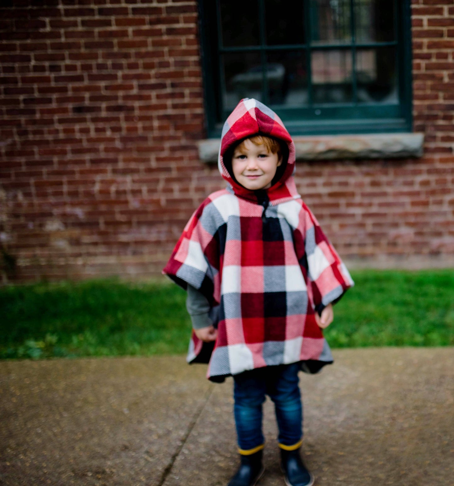 Buffalo Plaid Car Seat Poncho