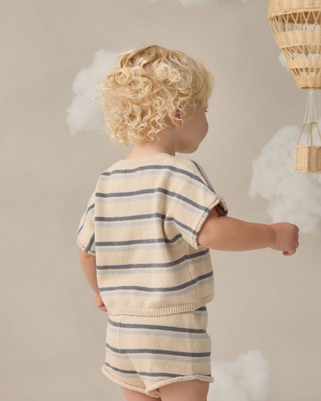 Relaxed Ocean Stripe Summer Knit Set