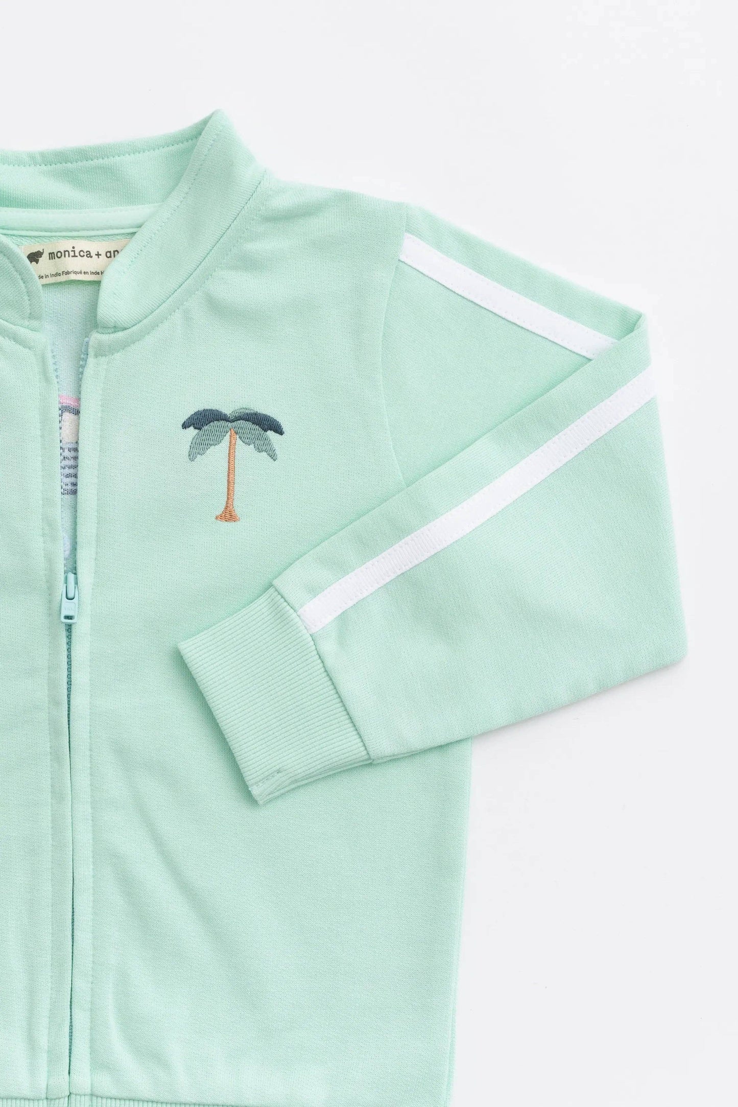 Palm Beach on Mint Embroidered Jacket