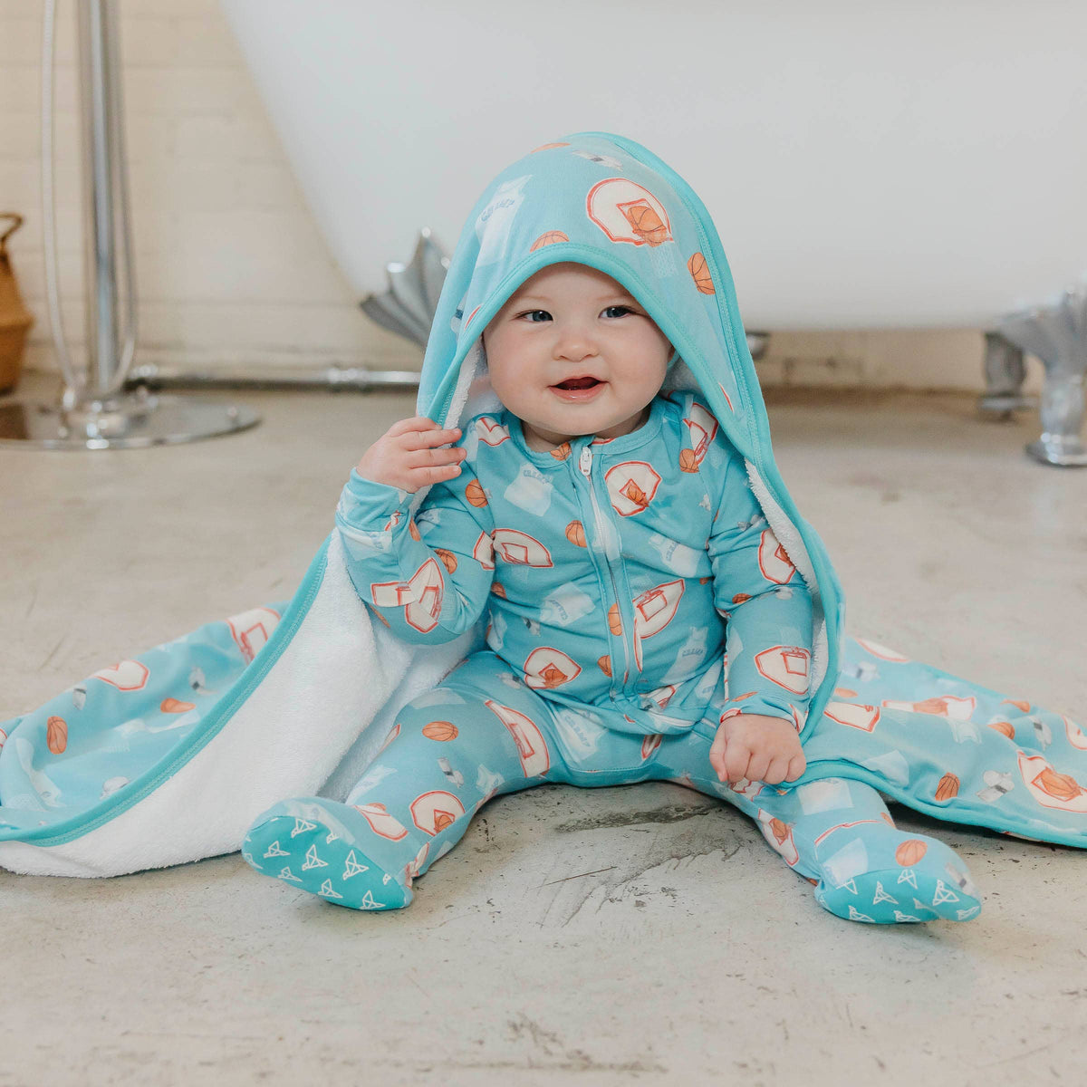 Slam Dunk Baby Knit Hooded Towel