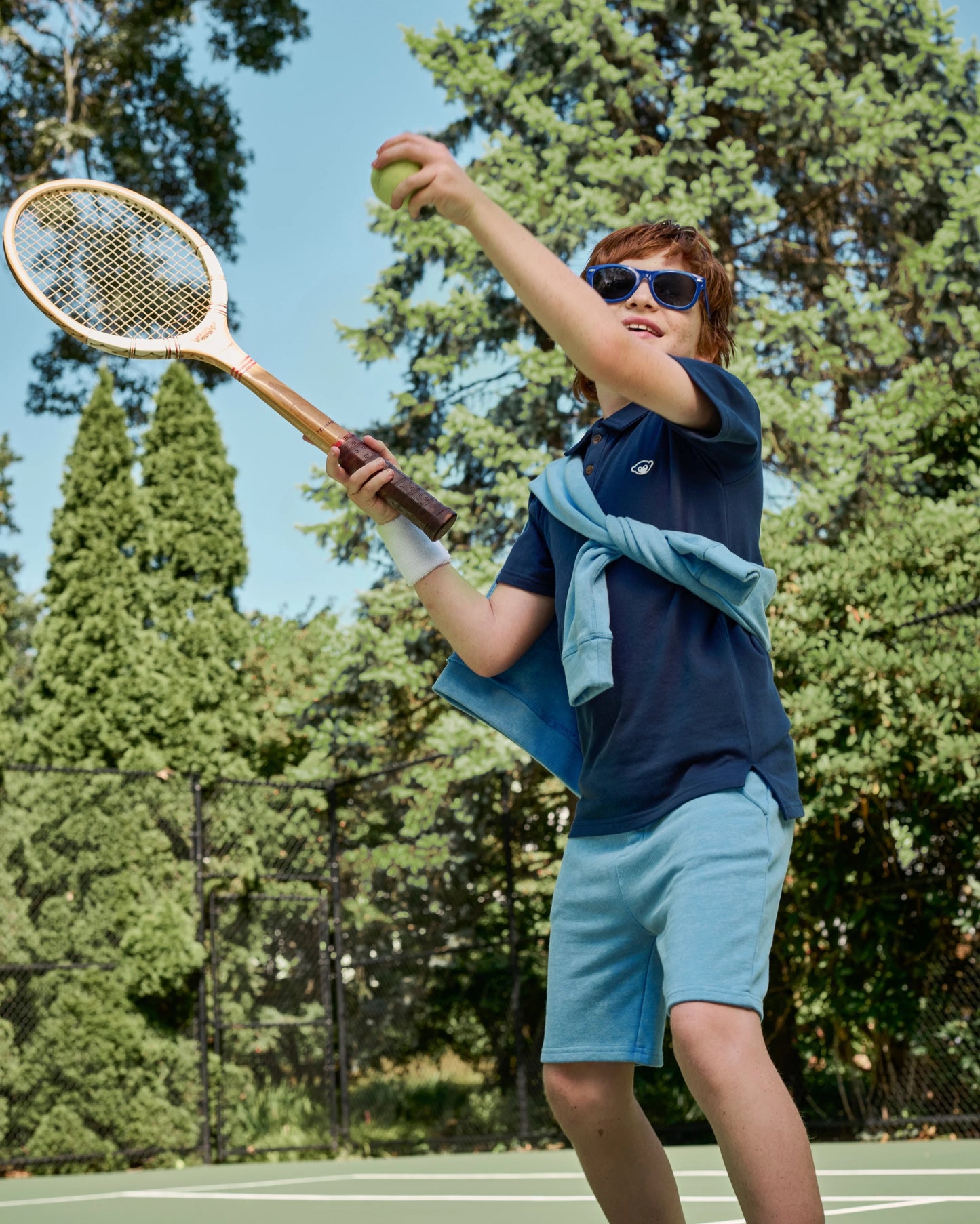 Preston Washed Blue Shorts