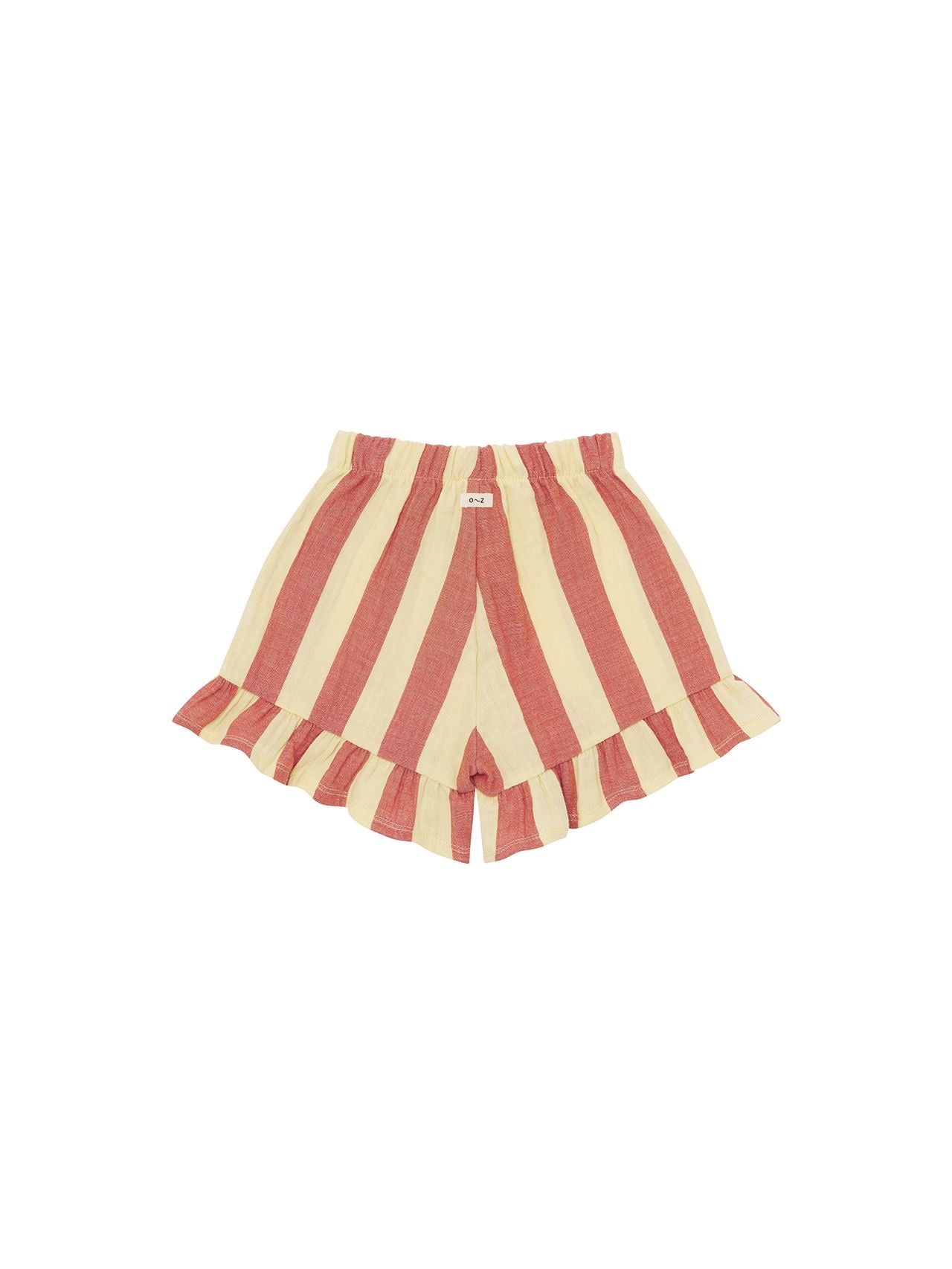 Tomato Stripe Frill Shorts