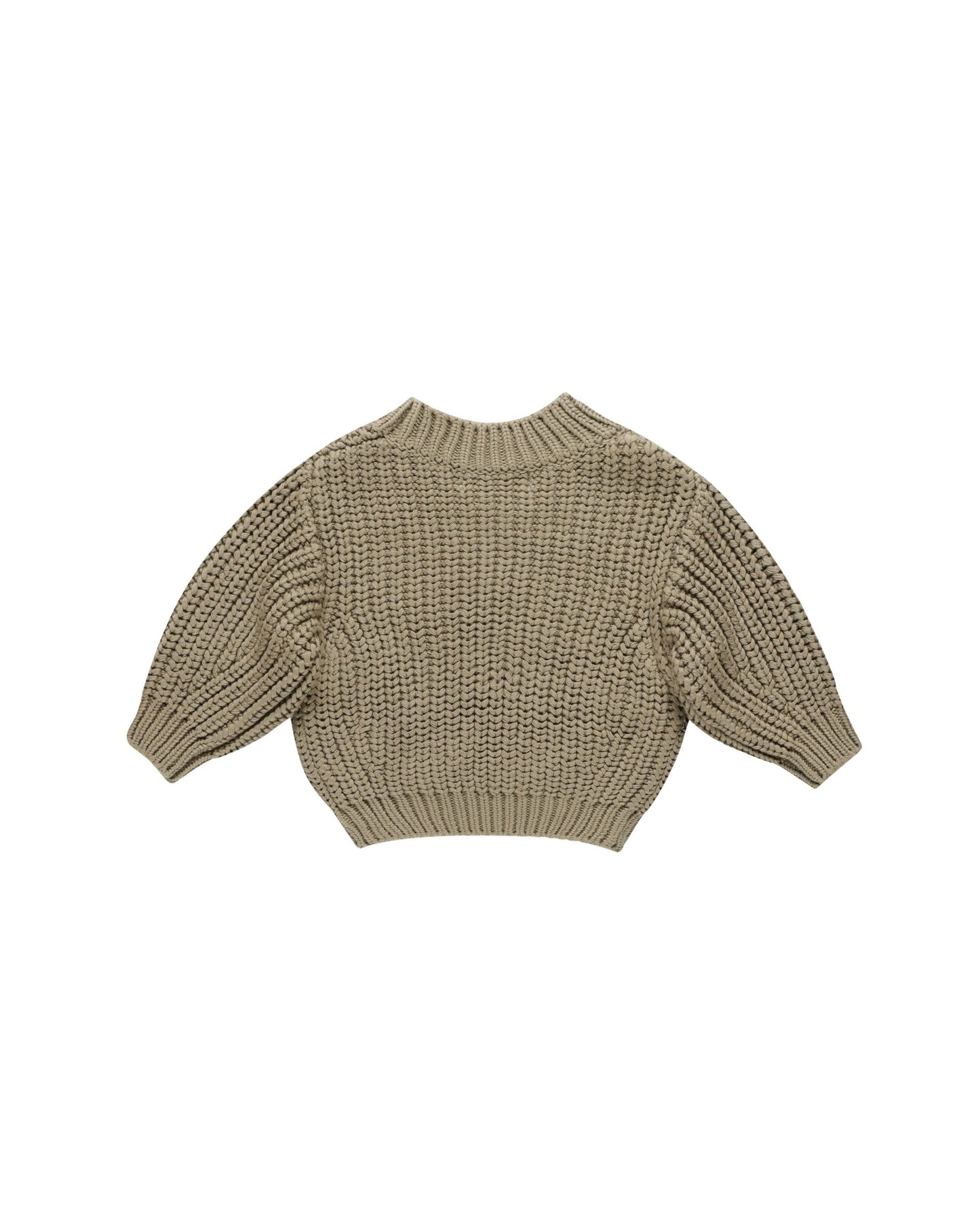 Chunky Olive Knit Sweater