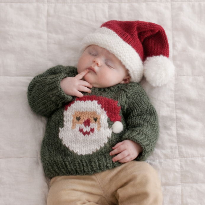 Jolly Santa Sweater, Loden