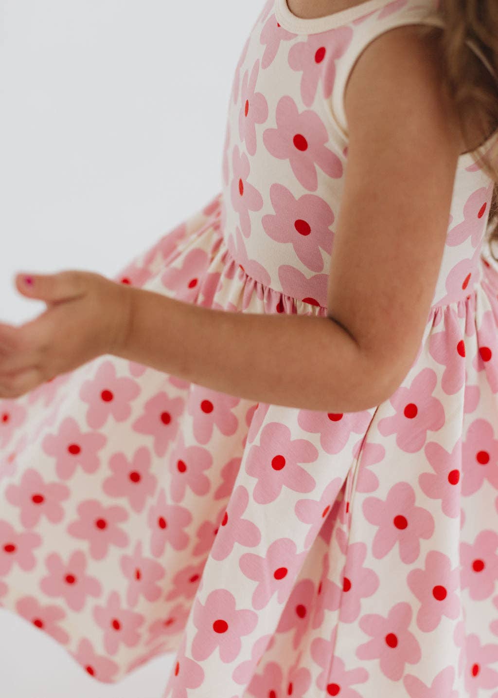 Pink Daisies Twirl Dress
