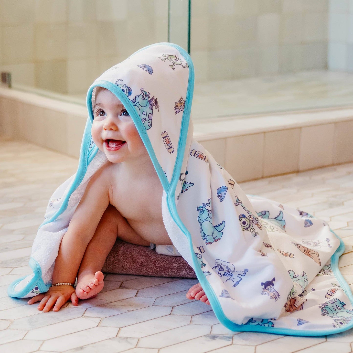 Monsters, Inc. Friends Premium Hooded Towel