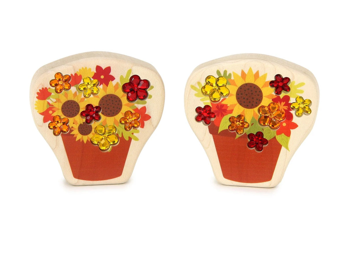 LIMITED!  Autumn Flower Pot Gem Set