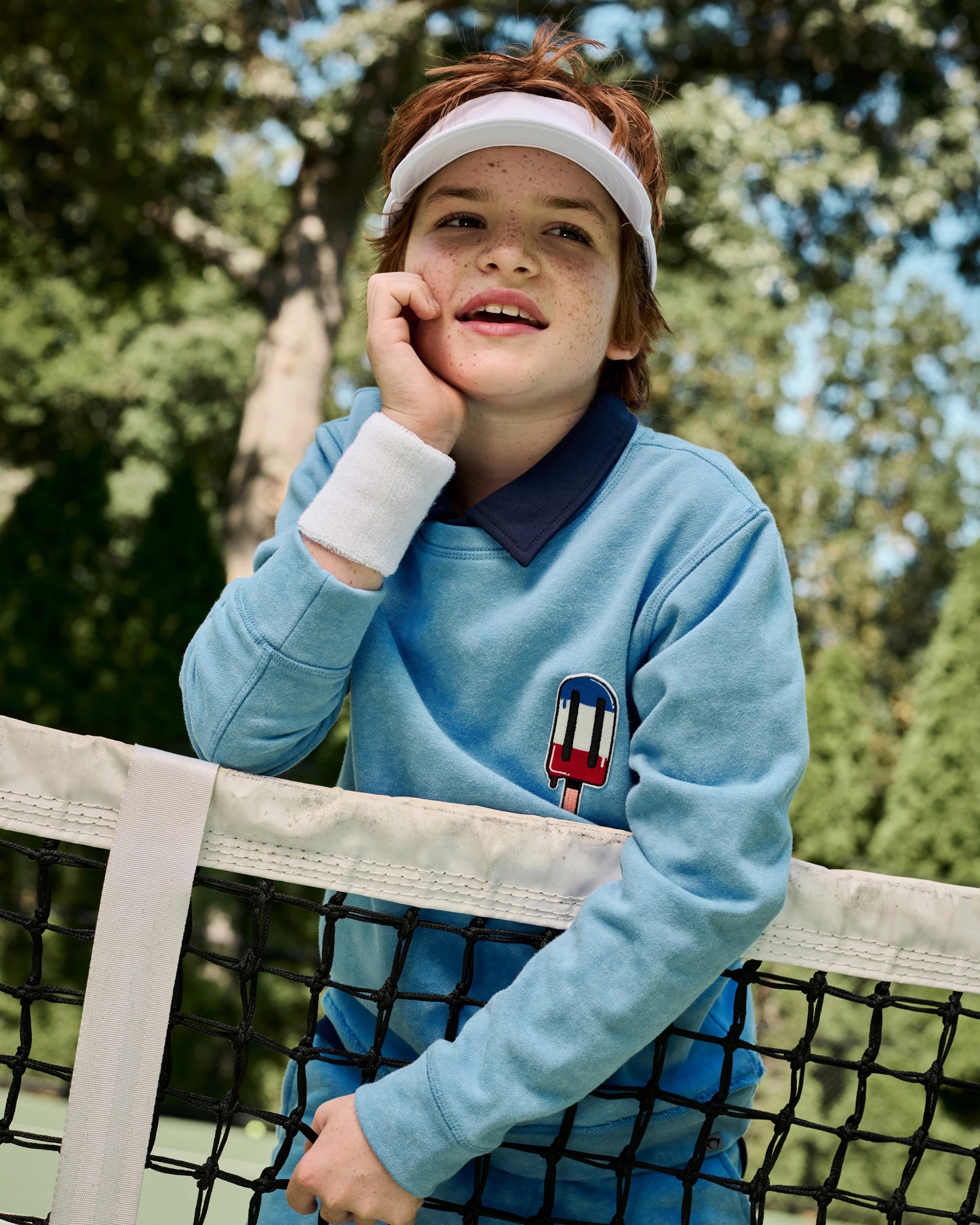Highland Washed Blue Popsicle Sweatshirt