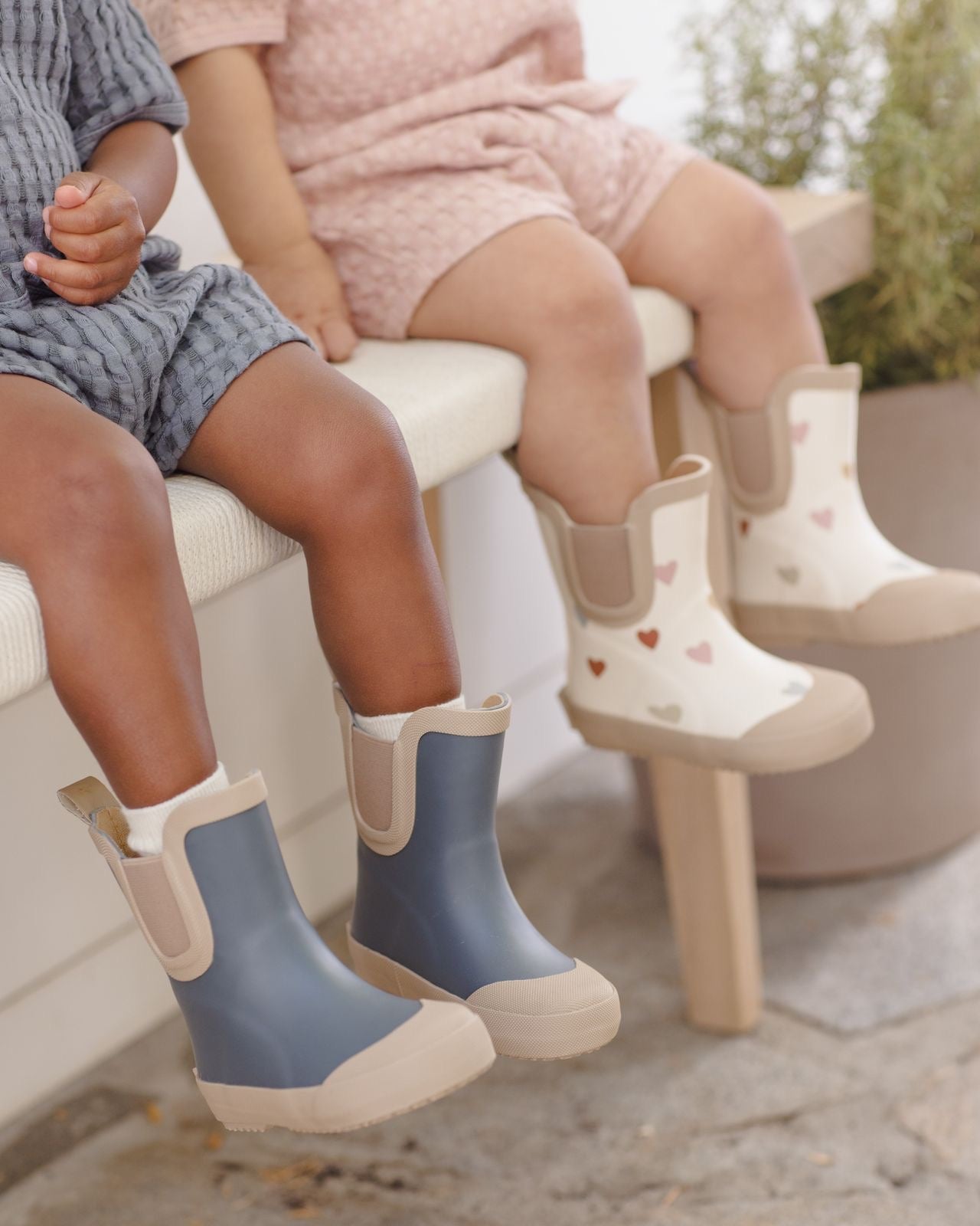 Confetti Hearts Rain Boots