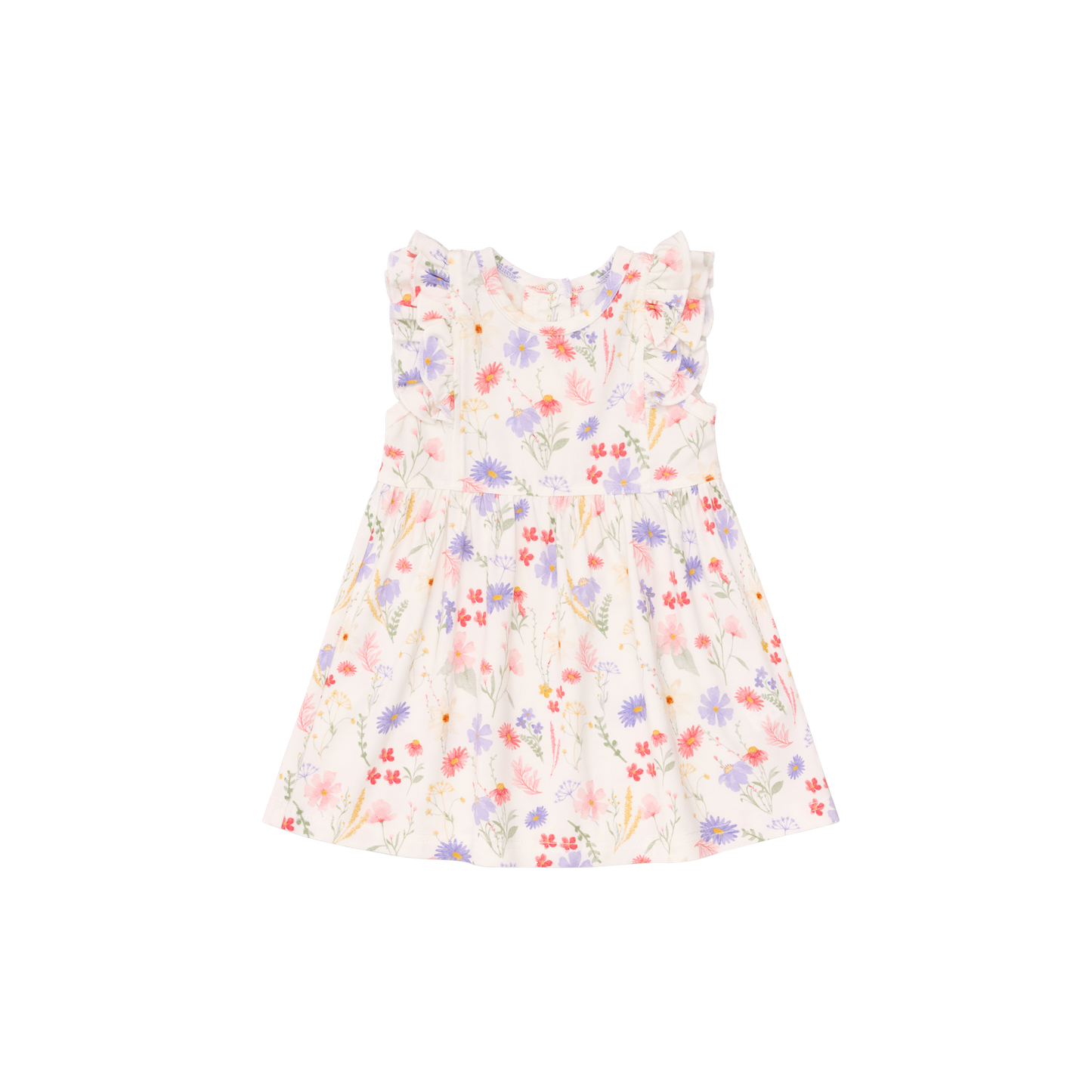 Flowers On Cream Dress