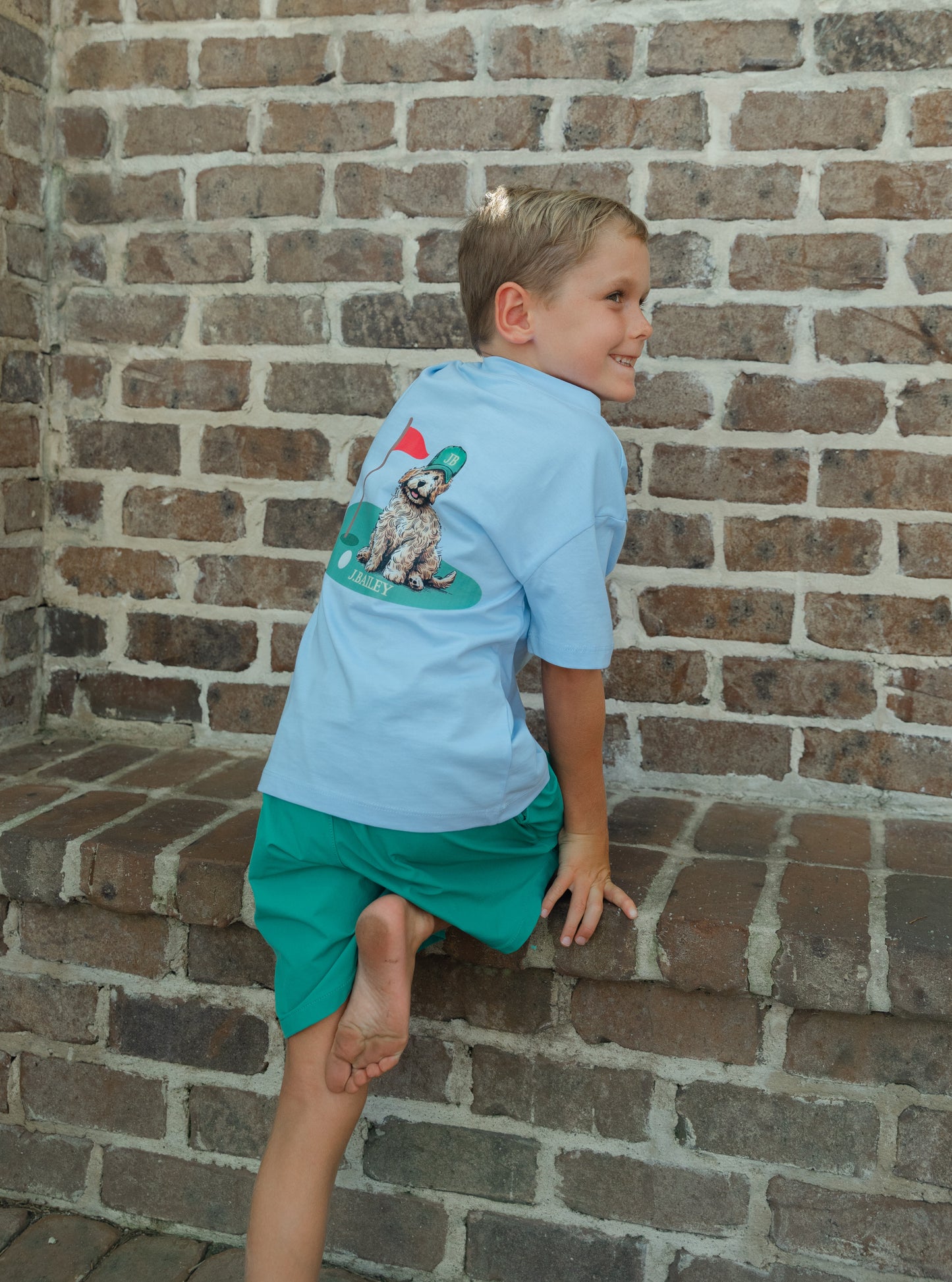 Augusta Dog on Bayberry Tee