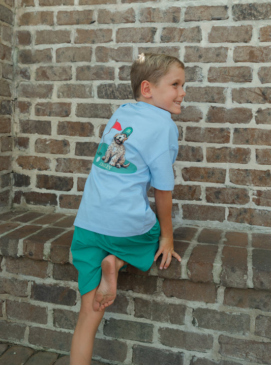 Augusta Dog on Bayberry Tee