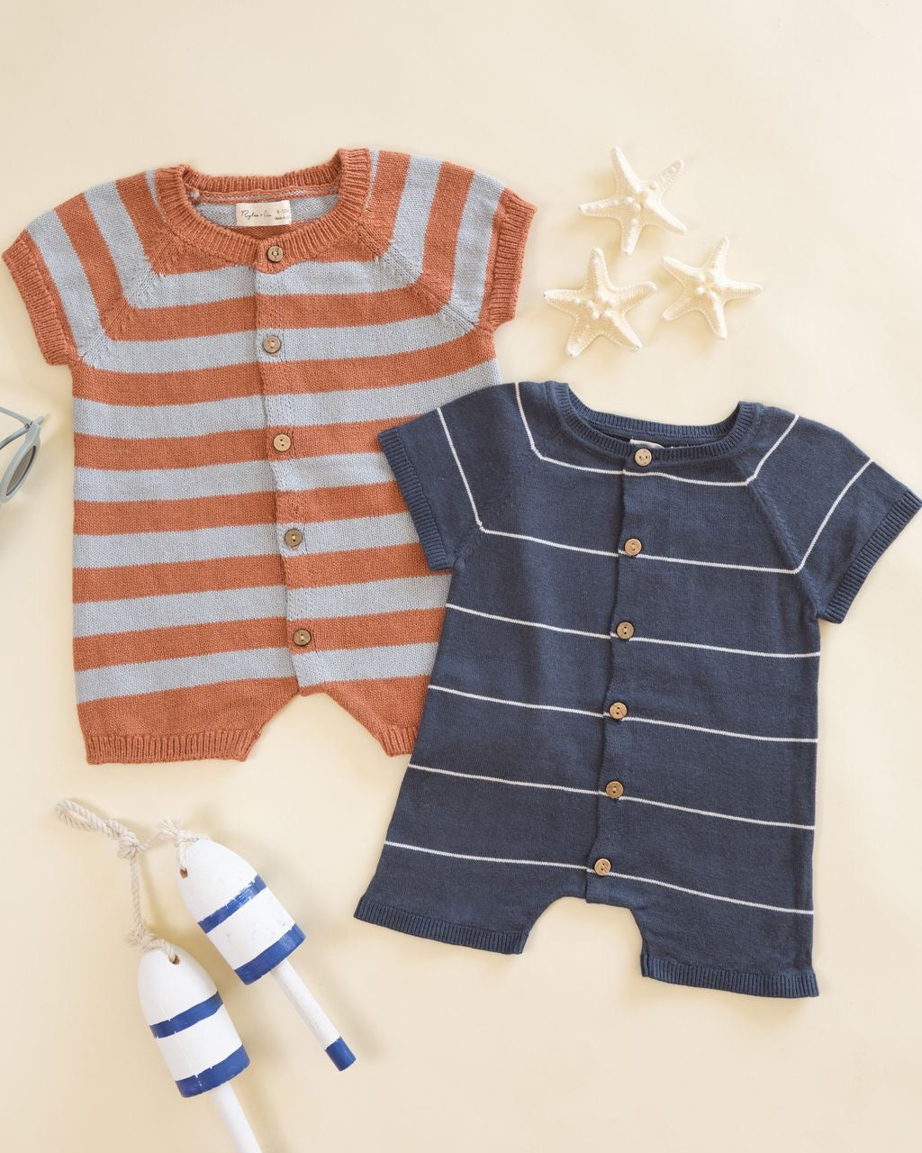 Americana Stripe Liam Romper