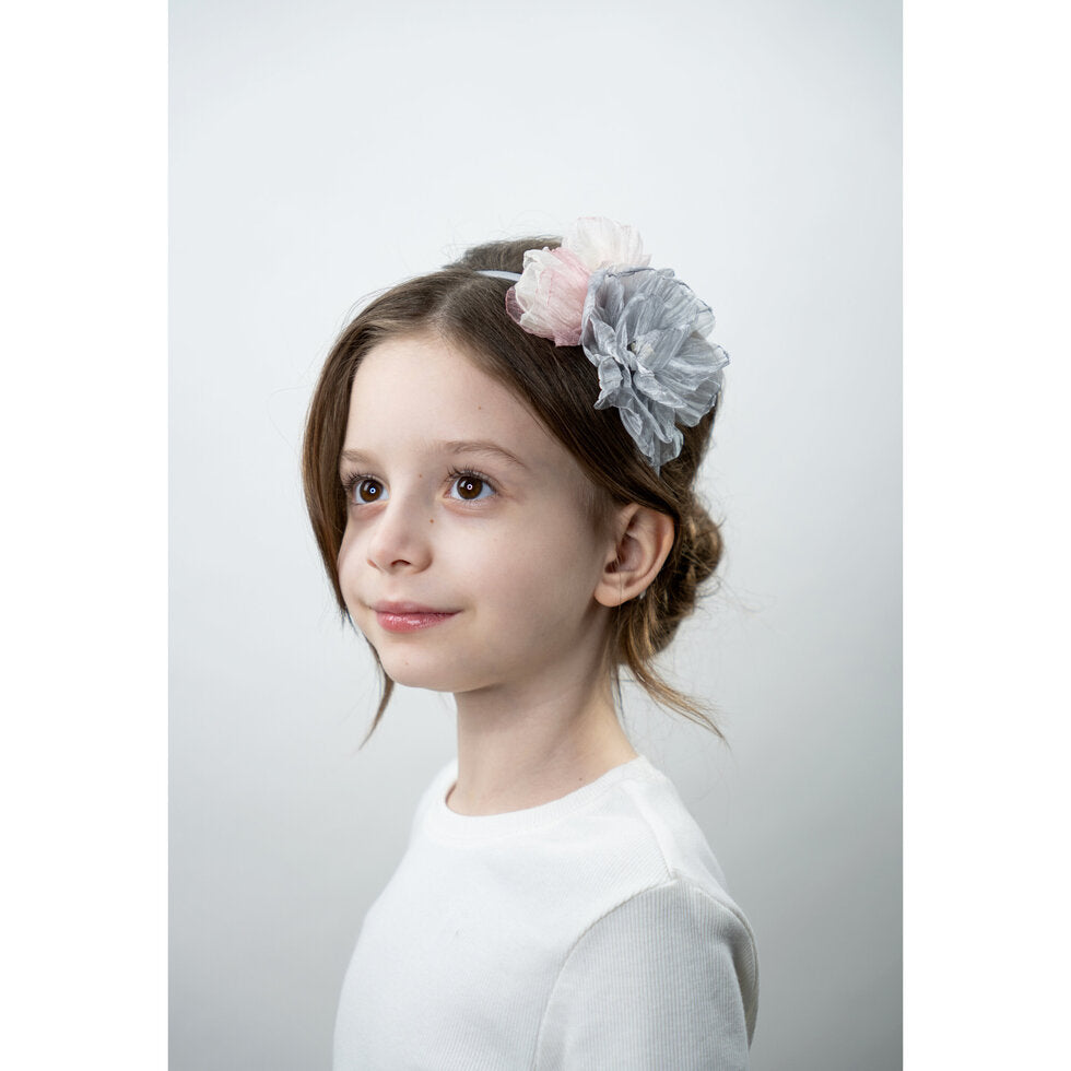 Vintage Flower Sadie Headband in Poppyseed