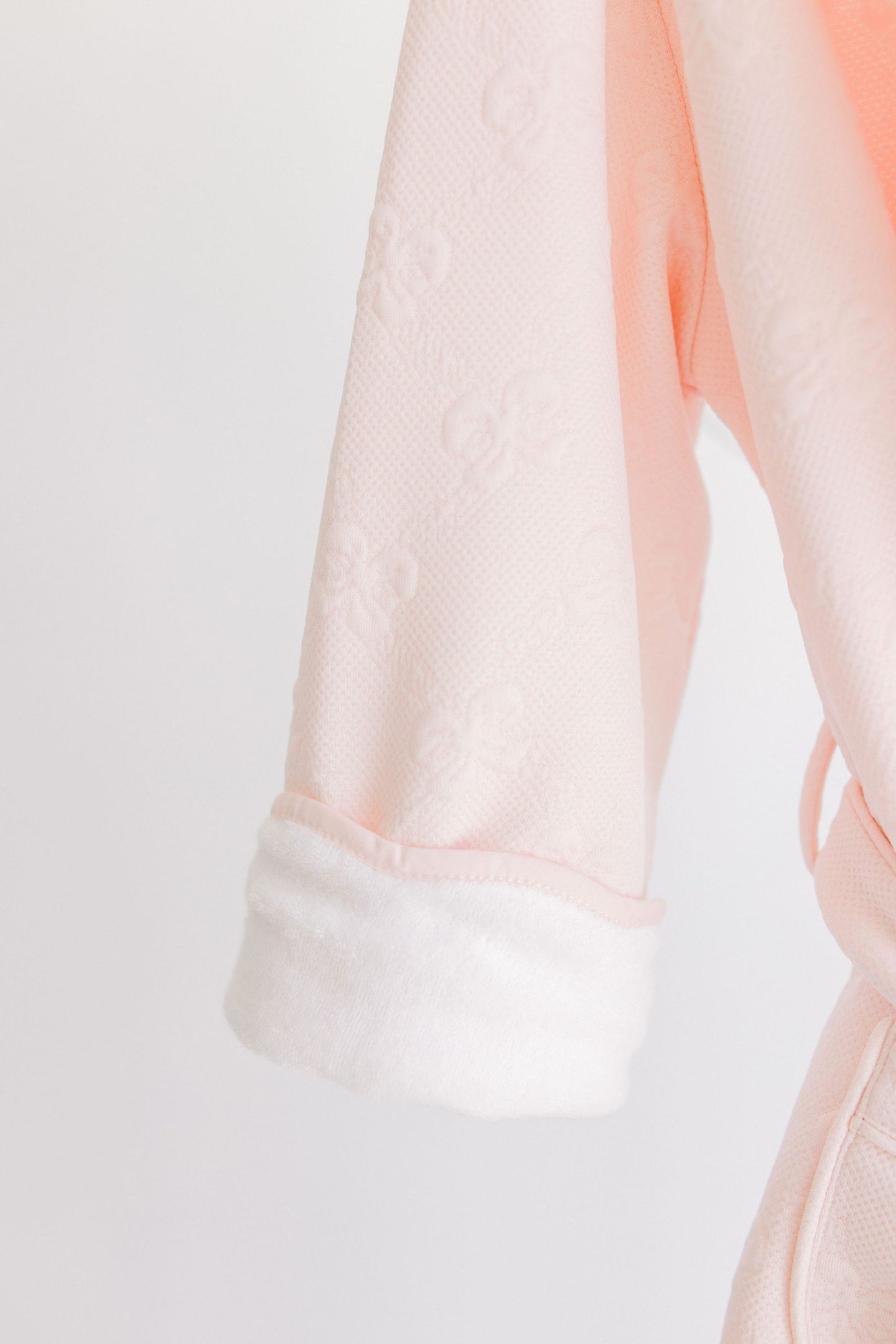 Pink Jacquard Bows Bathrobe