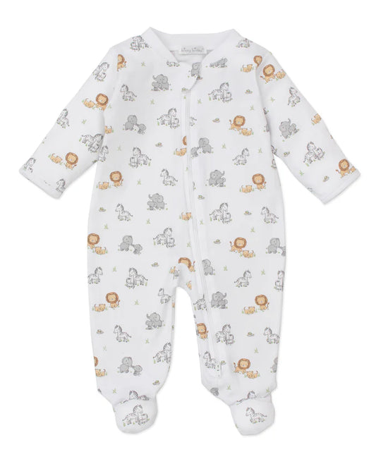 Baby Jungle Playdate Zip Footie