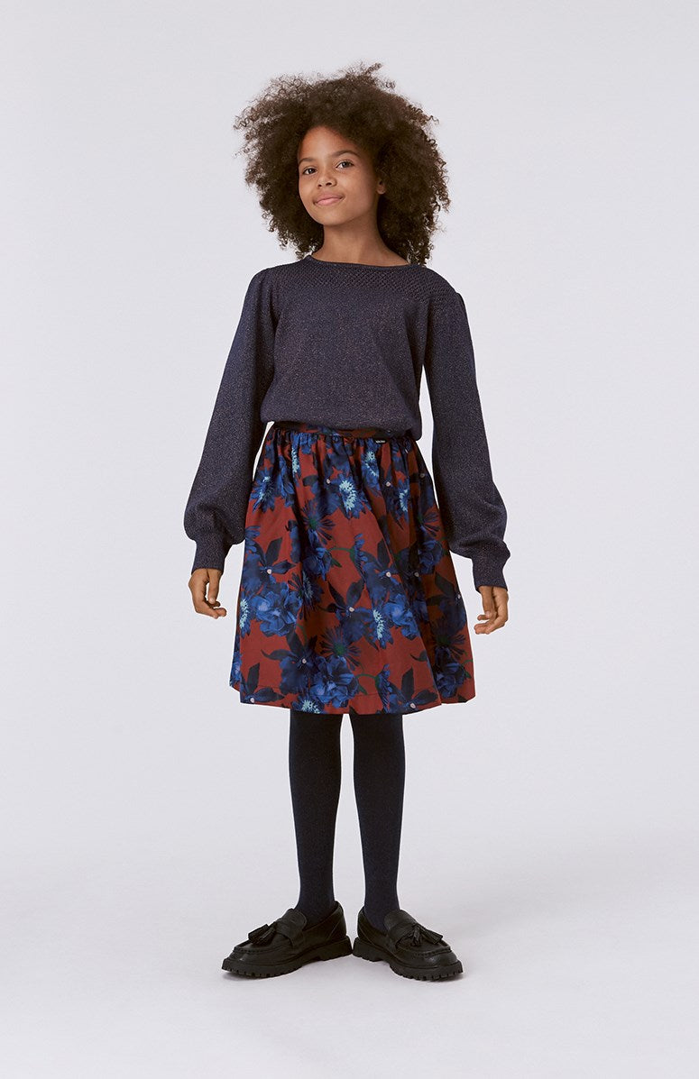 Braxie Floral Jaquard Skirt