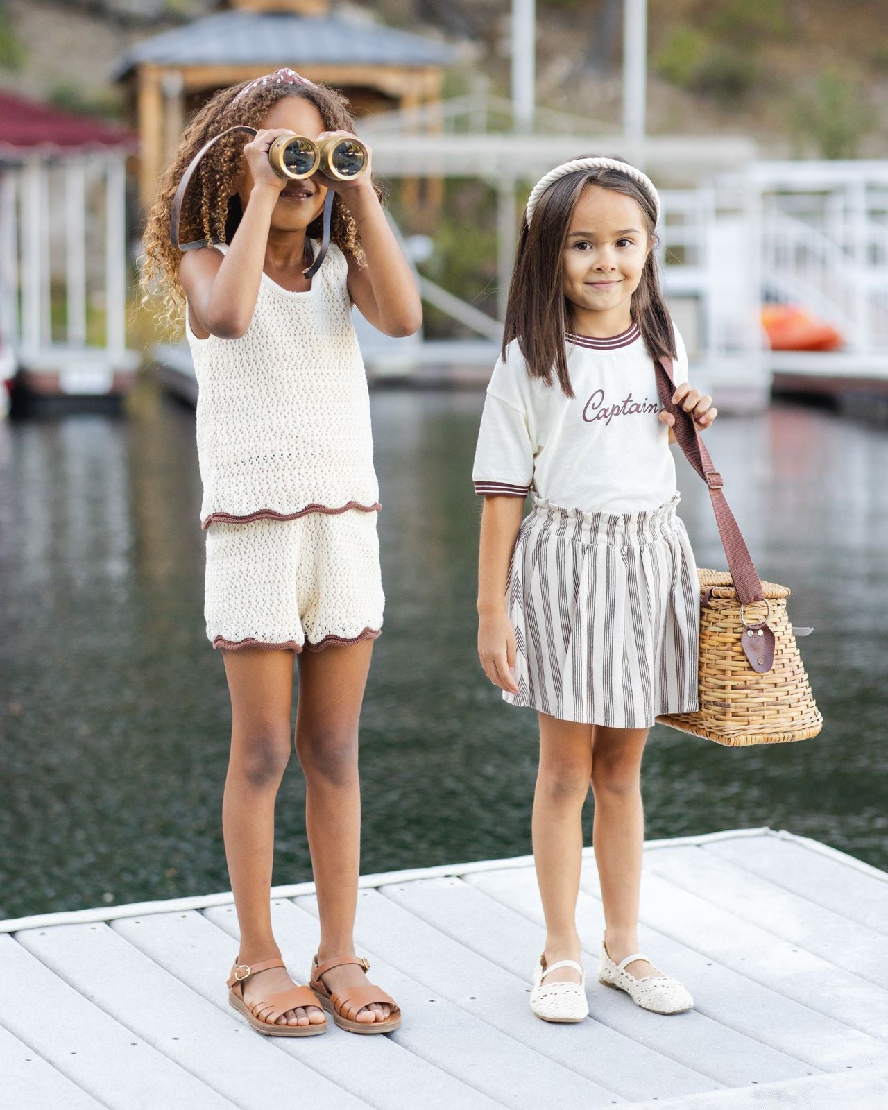 Brown Stripe Sasha Skirt