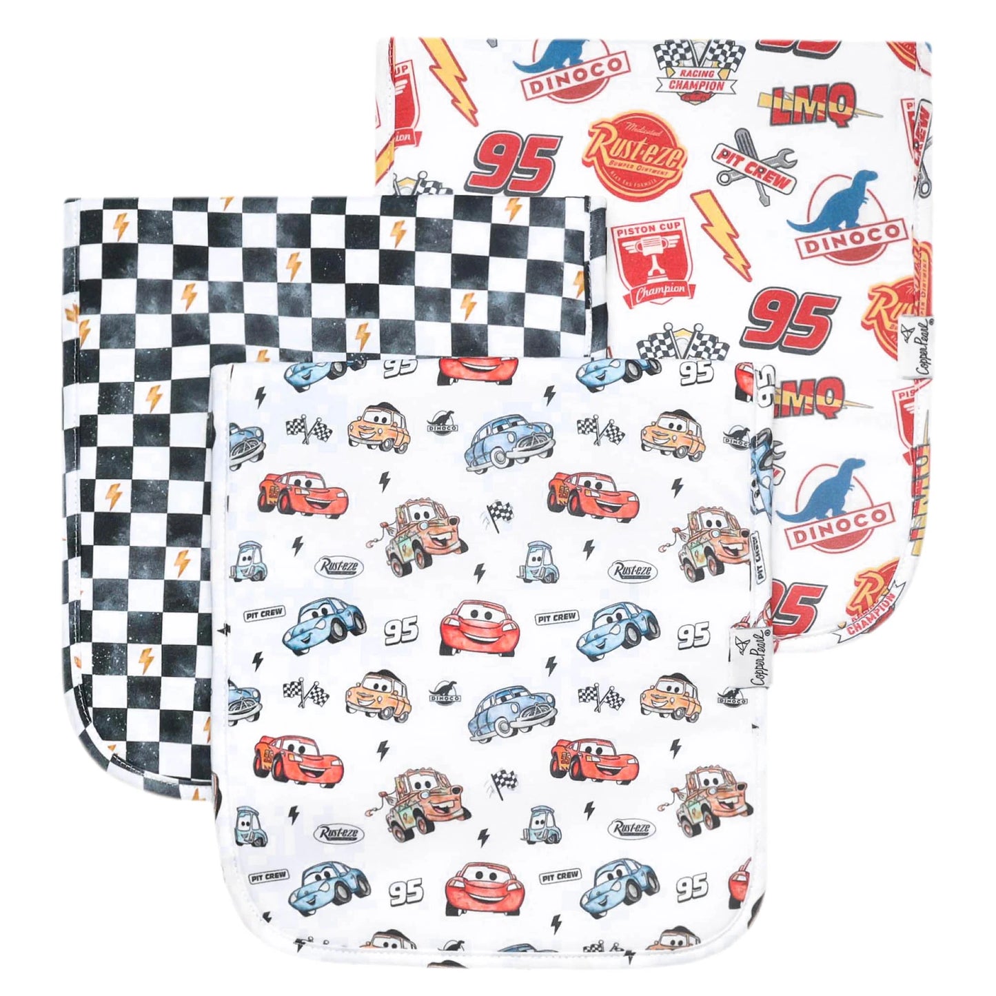 Pixar Car Burp Cloth Set
