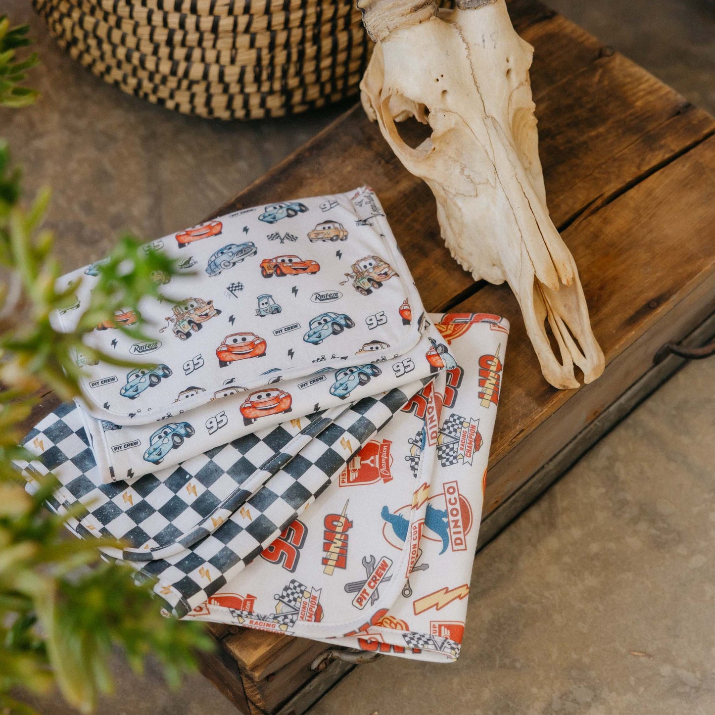 Pixar Car Burp Cloth Set