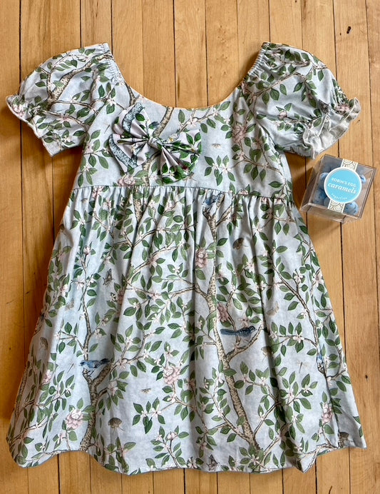 Blue Elsie's Garden Hair Bow
