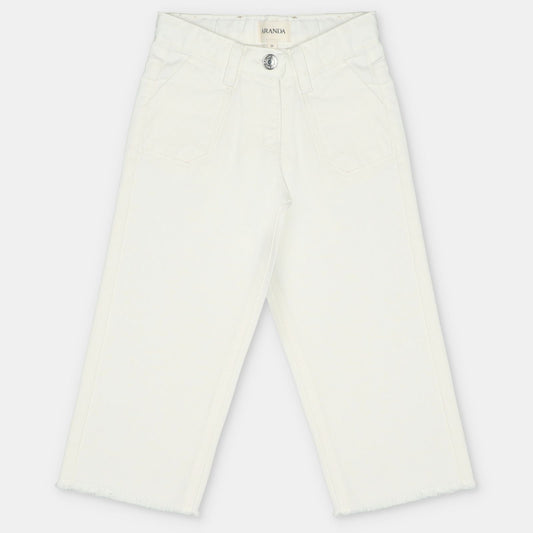 Ivory Twill Pants
