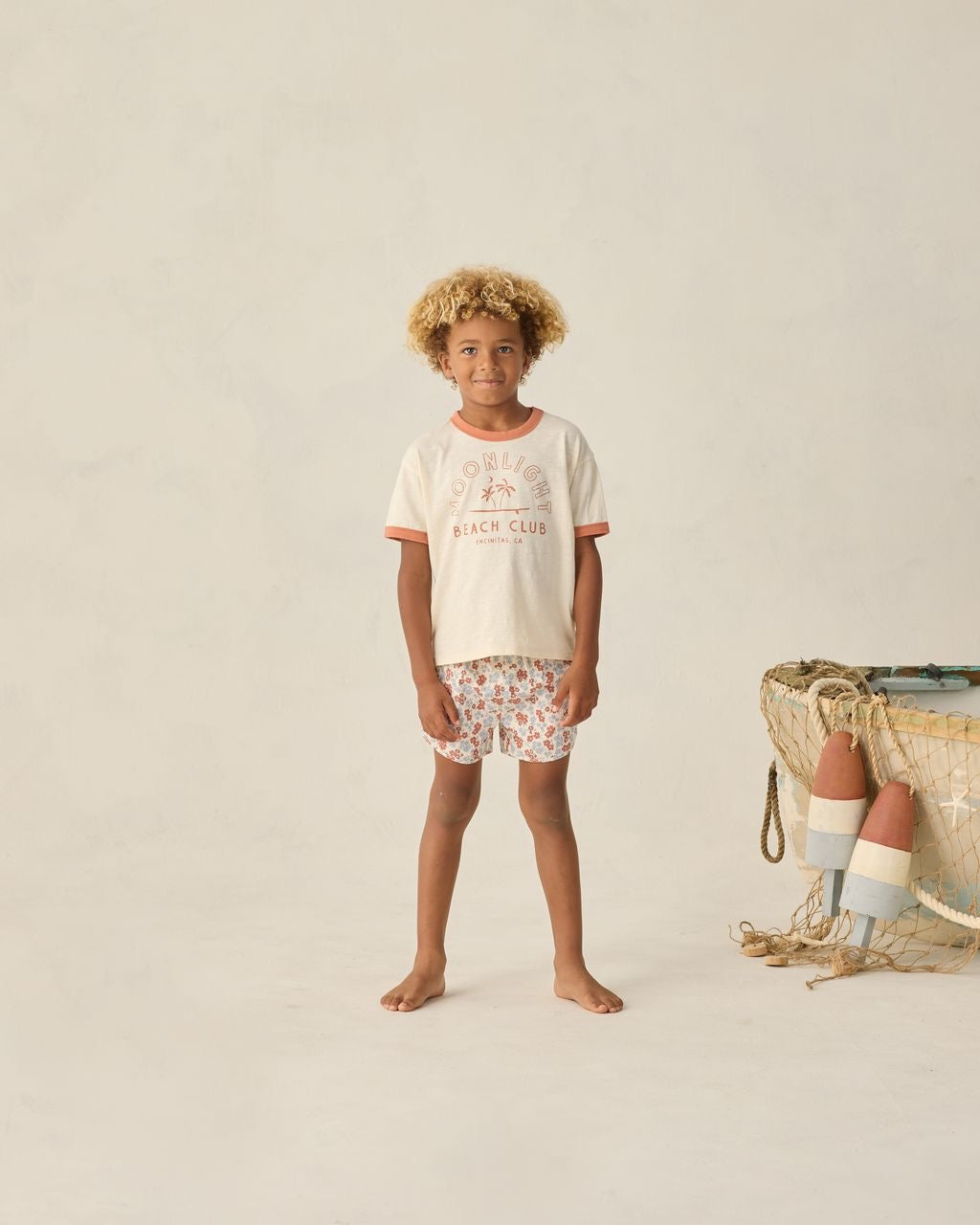 Americana Floral Swim Trunk