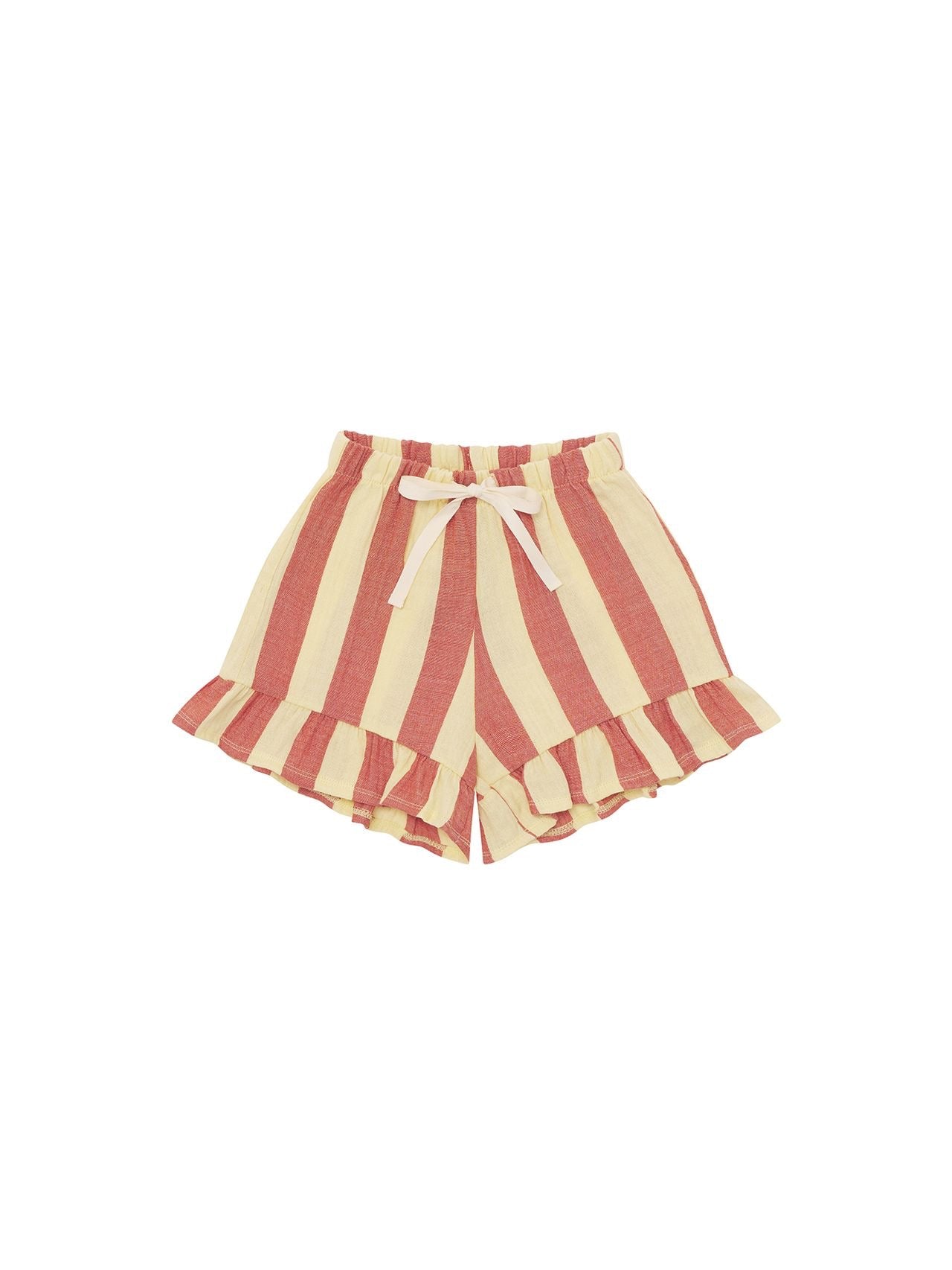 Tomato Stripe Frill Shorts