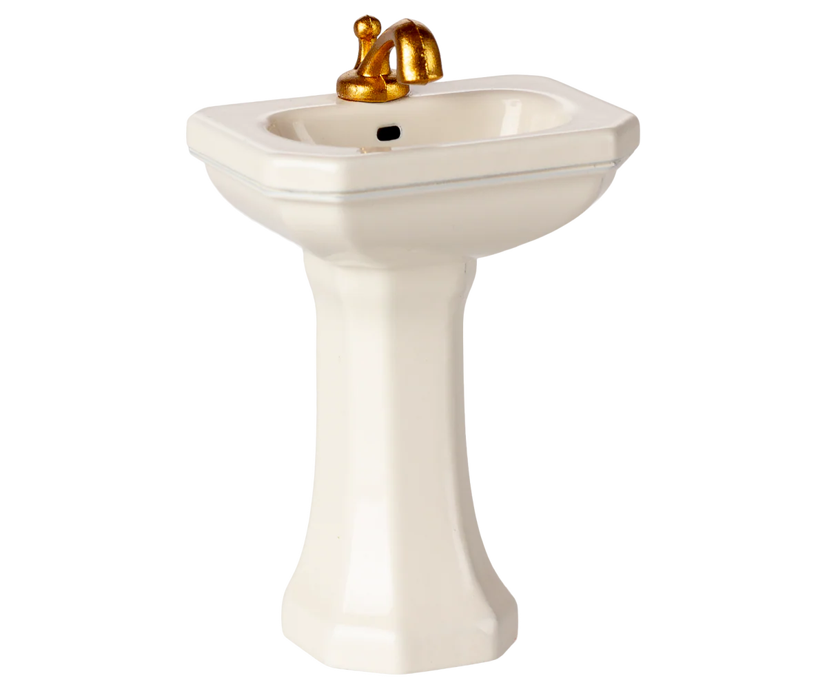Bathroom Sink, Mouse, Off White