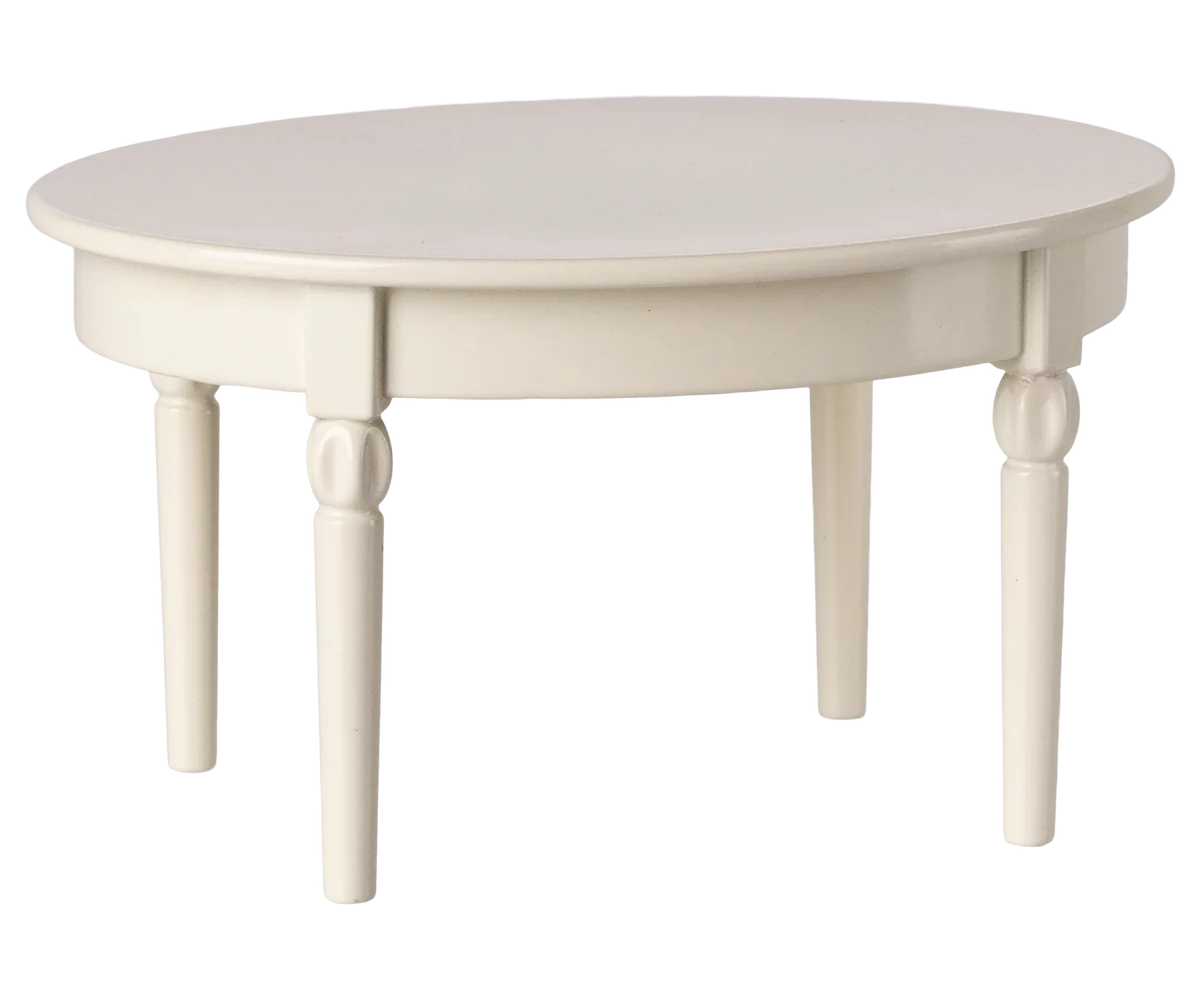 Vintage Dining Table, Off White