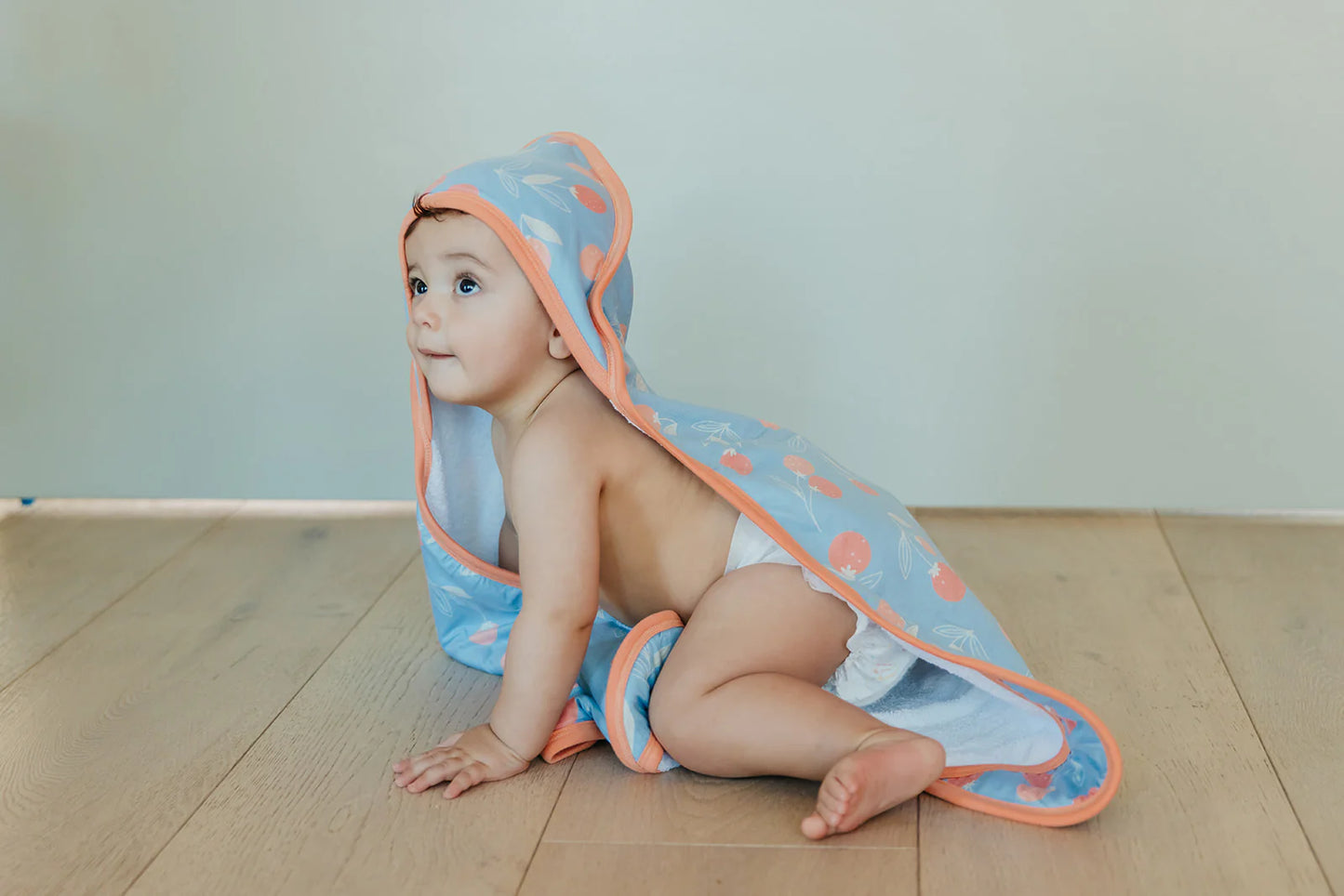 Clementine Baby Knit Hooded Towel