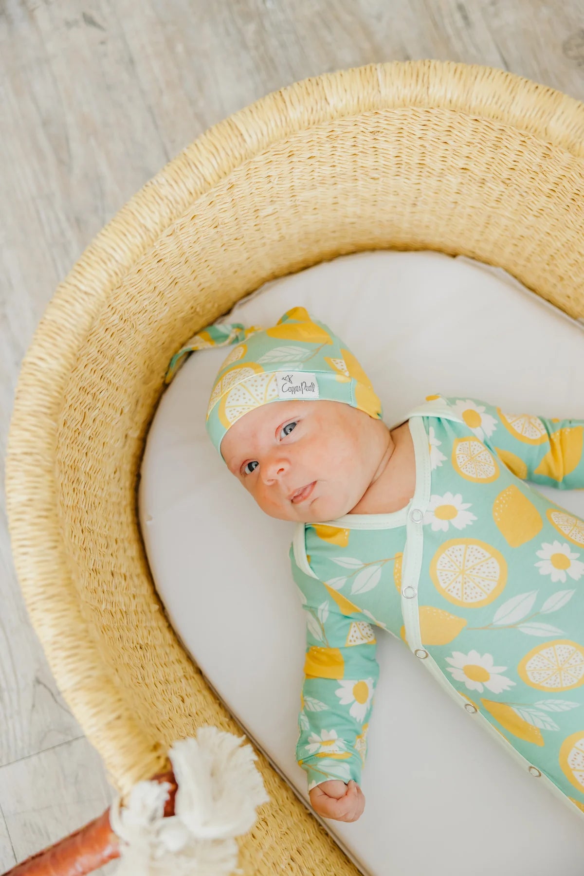 Lemon Top Knot Hat