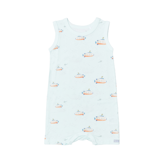 Submarine on Spa Blue Romper