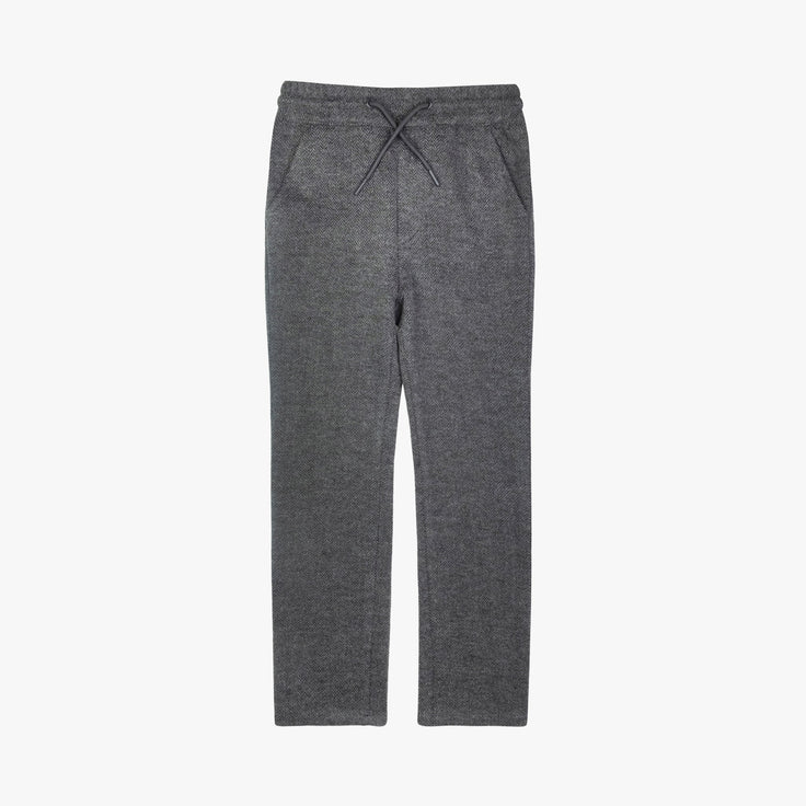 Charcoal Herringbone Everyday Stretch Pant