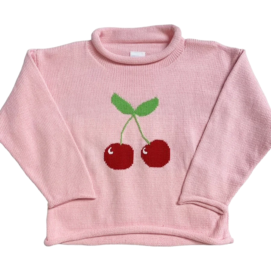 Cherries Roll-Neck Sweater