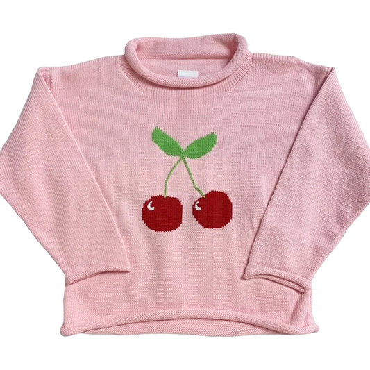 Cherries Roll-Neck Sweater