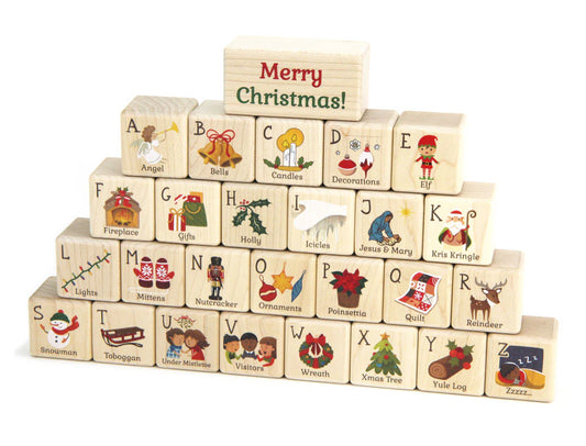 Christmas Letters Alphabet Blocks