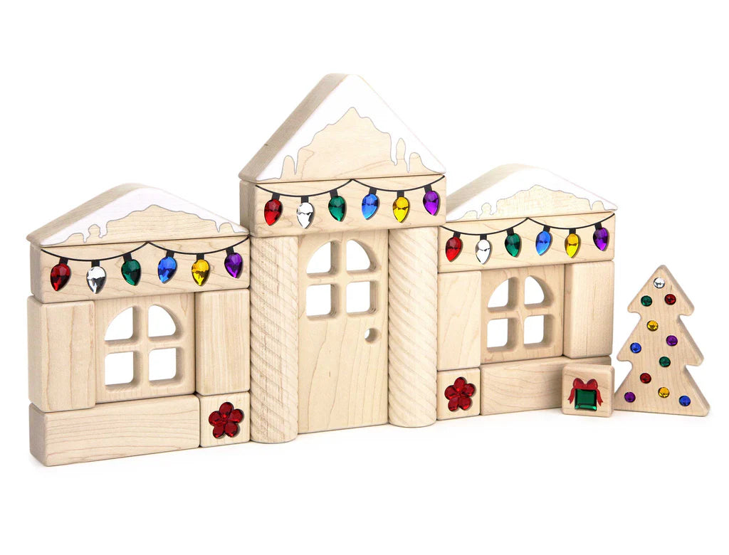 Bright Christmas Lights Gem Block Set