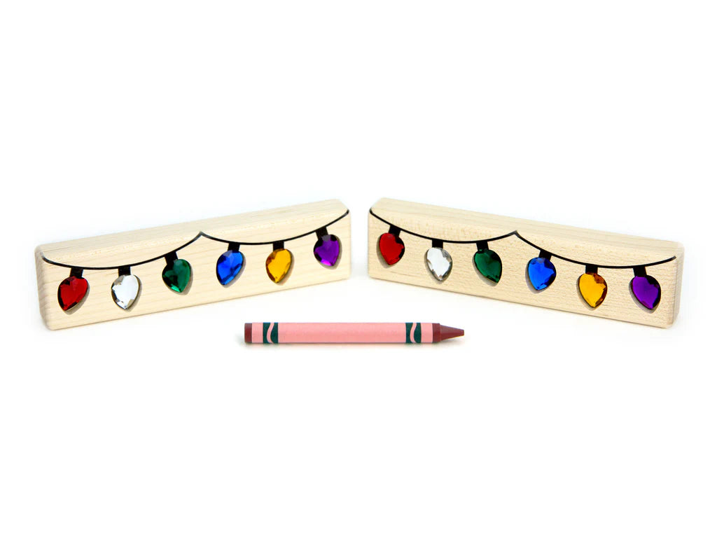 Bright Christmas Lights Gem Block Set