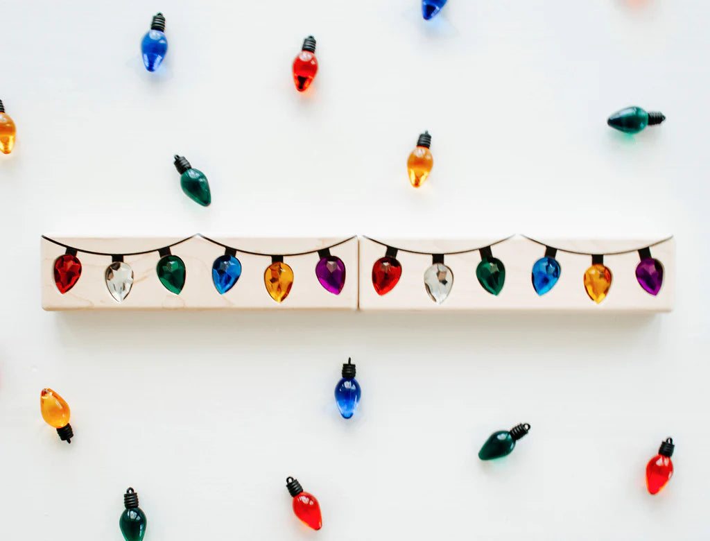 Bright Christmas Lights Gem Block Set
