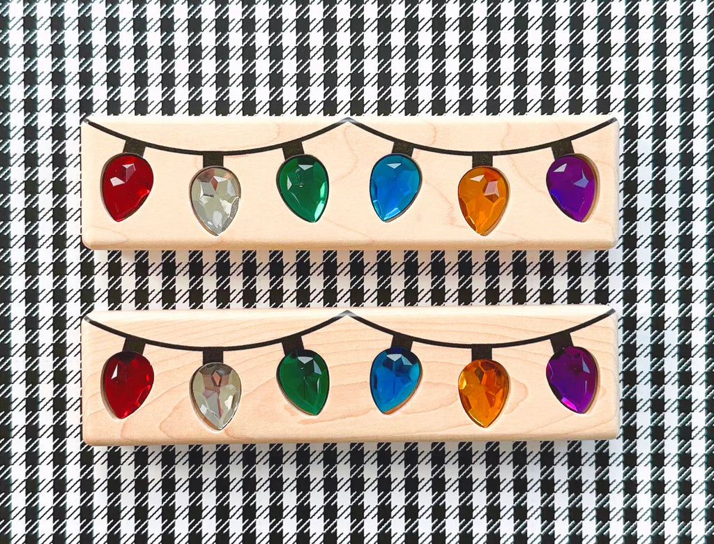 Bright Christmas Lights Gem Block Set