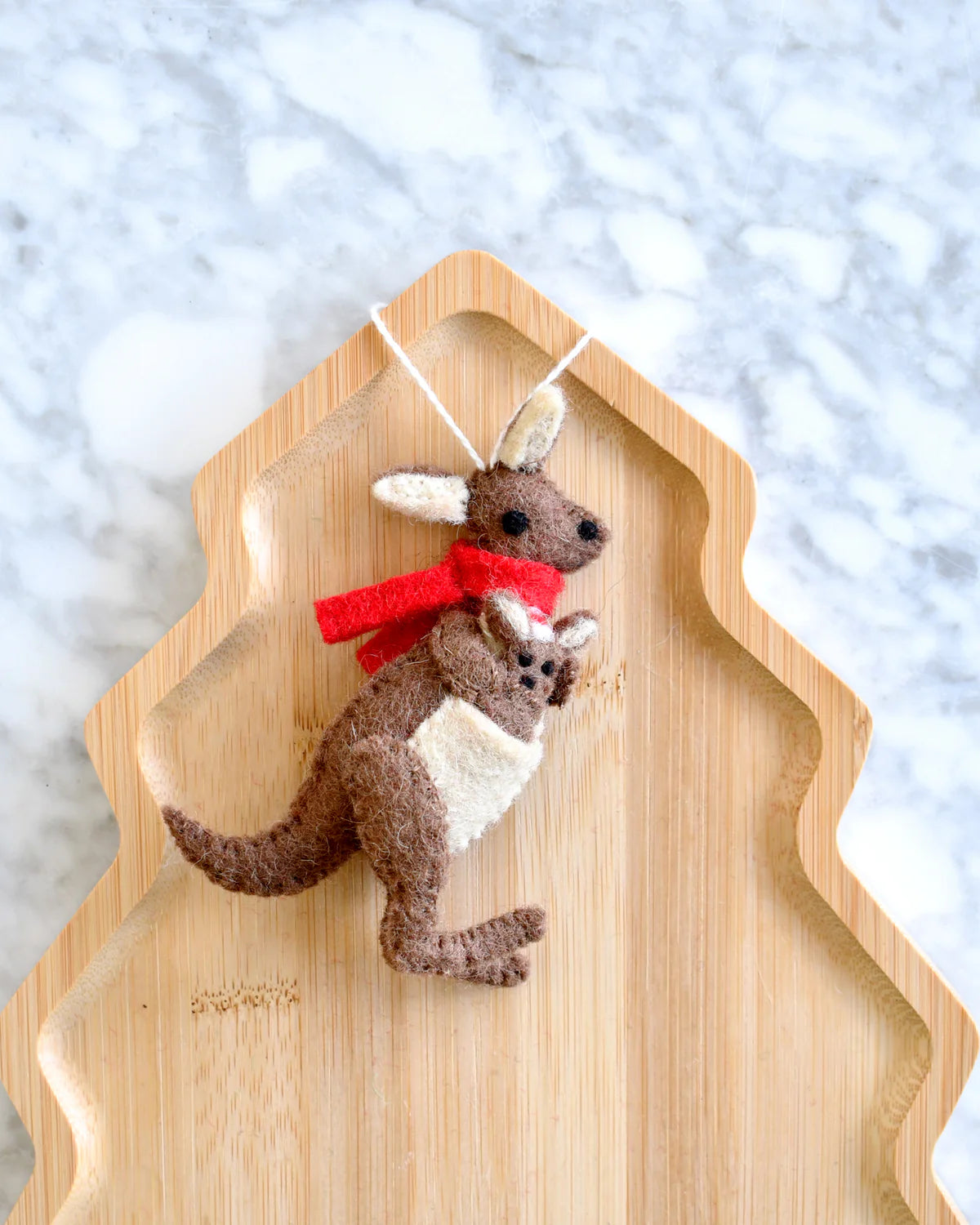 Felt Christmas Kangaroo Ornament