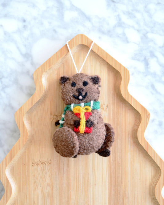 Felt Christmas Quokka Ornament