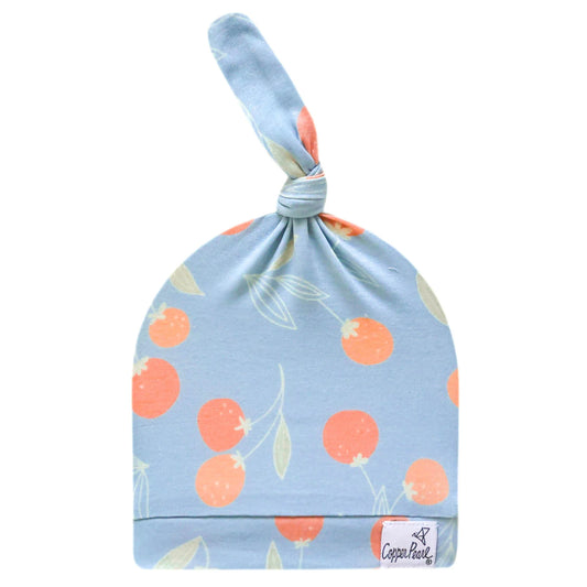 Clementine Top Knot Hat 0-4M